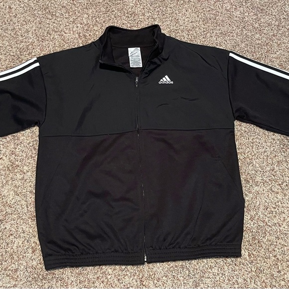 Womens Adidas Black Track Jacket size xl - Picture 1 of 2
